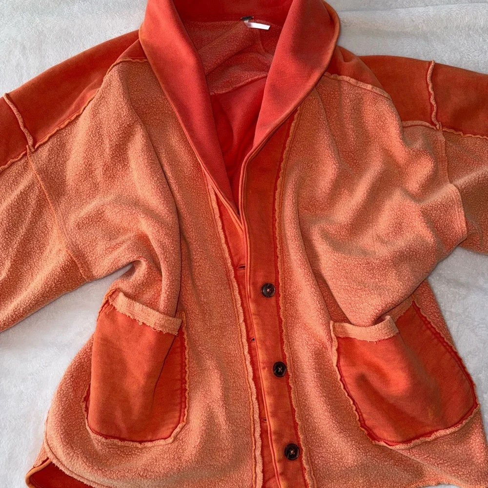 Free People Jordan Reverse Fleece Shacket - Picture 1 of 4